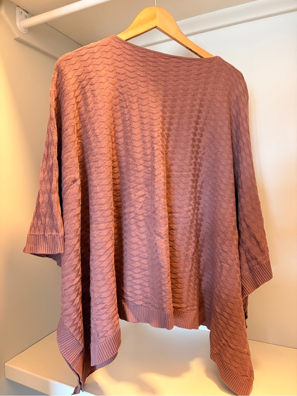 lululemon athletica Dusty Rose Knit Poncho
